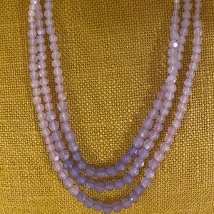 Purple Ombré Beaded Necklace